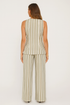 'Brisa' Striped Sleeveless Top and Pants Set - Celes Fashion